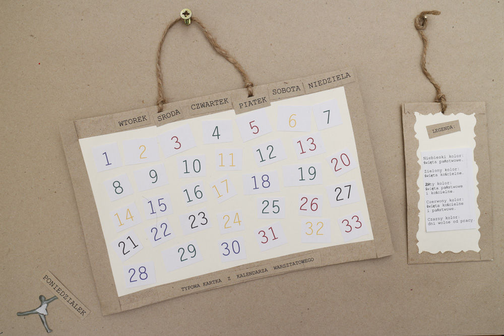 Wycinanka ilustrująca stronę »Kiedy?«.